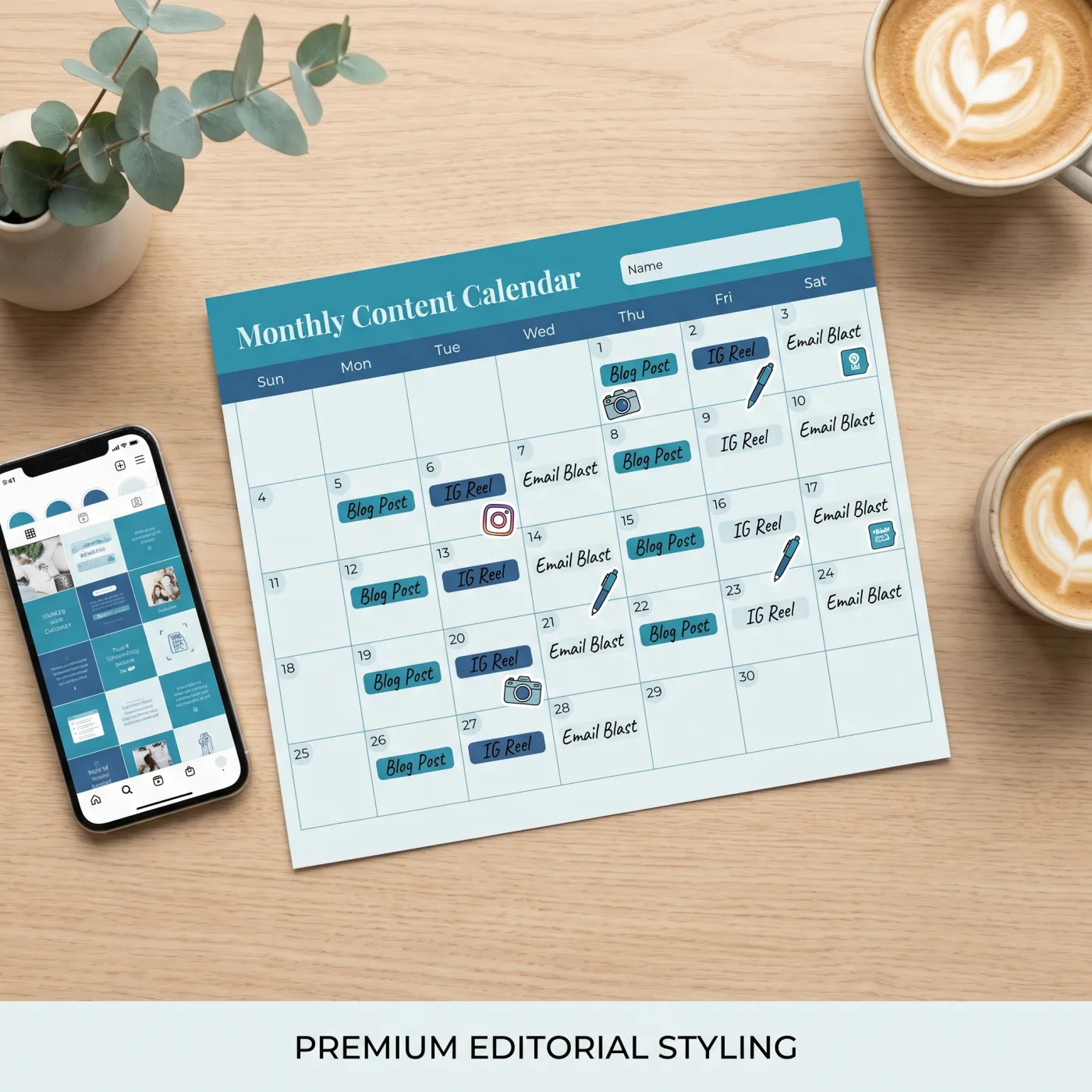 calendario del mes